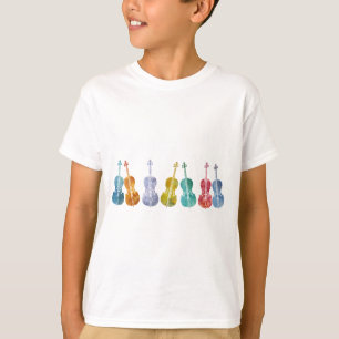 Multicolored Cellos T-Shirt