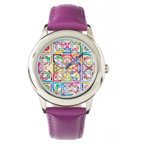 multicolored celtic knot watch