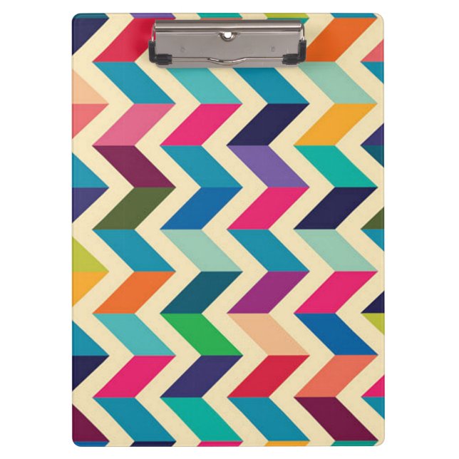 Multicolored Chevron/Clipboard Clipboard (Front)