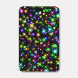 Multicolored Christmas Star Rays Pattern Matchboxes