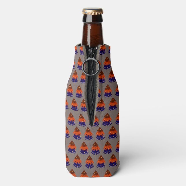 Multicolored Christmas Tree - Bottle Cooler (Bottle Back)