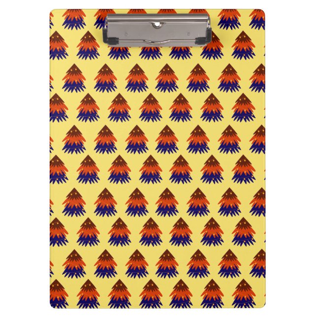 Multicolored Christmas Tree - Clipboard (Front)