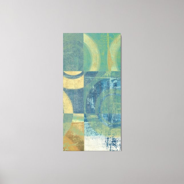 Multicolored Circles & Panels Canvas Print (Front)