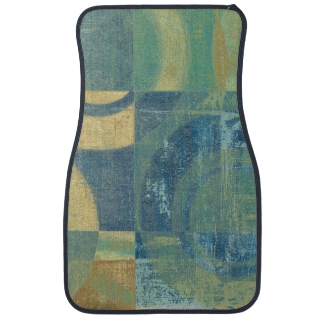 Multicolored Circles & Panels Car Mat (Front)