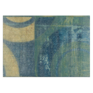 Multicolored Circles & Panels Cutting Board