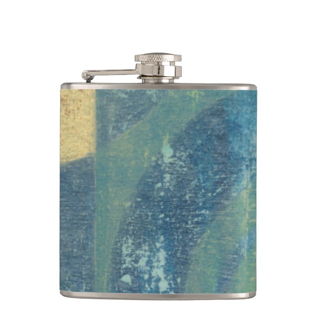 Multicolored Circles & Panels Flask (Front)