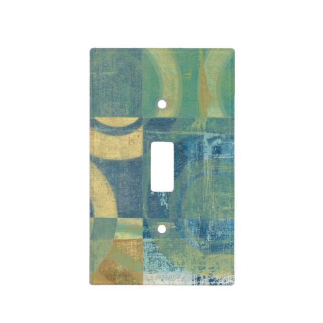 Multicolored Circles & Panels Light Switch Cover (Front)