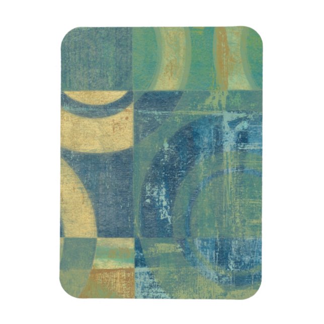 Multicolored Circles & Panels Magnet (Vertical)