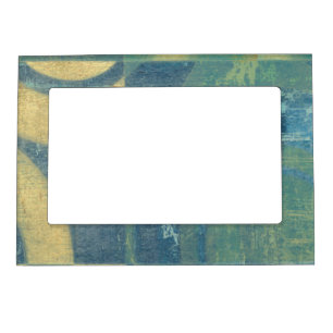 Multicolored Circles & Panels Magnetic Picture Frame