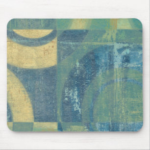 Multicolored Circles & Panels Mouse Pad