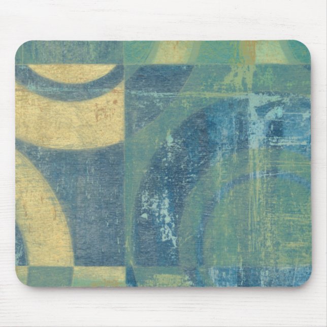 Multicolored Circles & Panels Mouse Pad (Front)