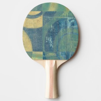 Multicolored Circles & Panels Ping-pong Paddle by worldartgroup at Zazzle