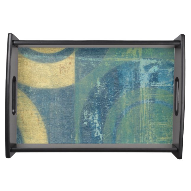 Multicolored Circles & Panels Serving Tray (Front)