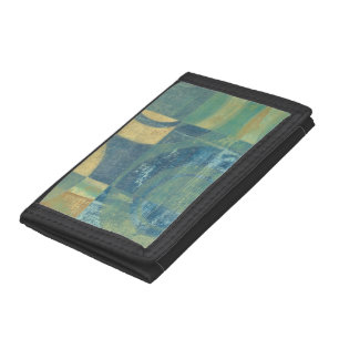 Multicolored Circles & Panels Tri-fold Wallet