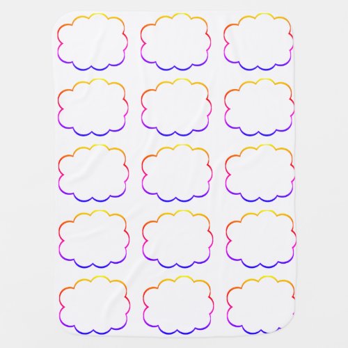 Multicolored Clouds Baby Blanket