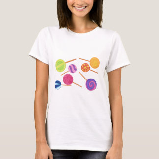 Multicolored Colorful Lollipops Pick Tshirt Style