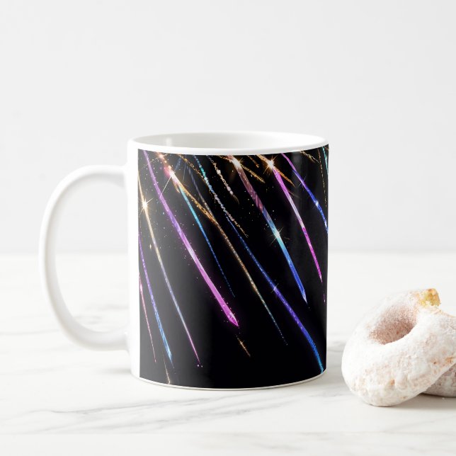 Multicolored Commit Streaks Coffee Mug (With Donut)