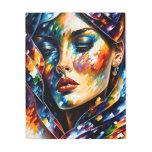 Multicolored Cover Girl Metal Print