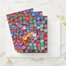 multicolored dice