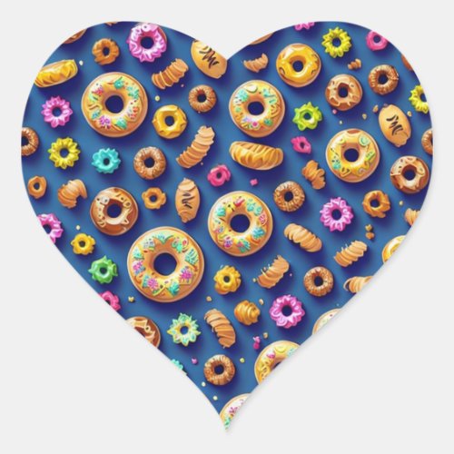 Multicolored Donuts Sticker