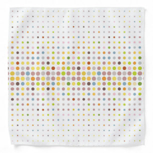 Multicolored dot background bandana