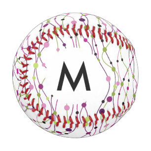 Multicolored dot background baseball