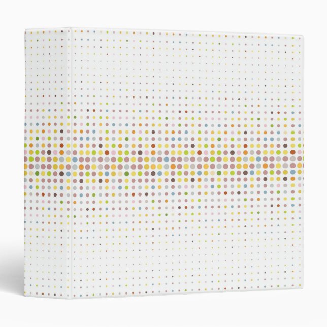 Multicolored dot background binder (Front/Spine)