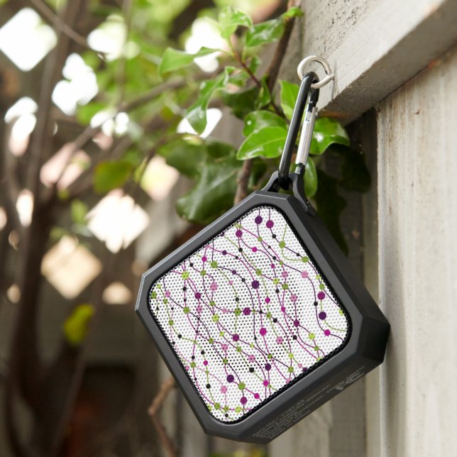 Multicolored dot background bluetooth speaker (Inisitu)