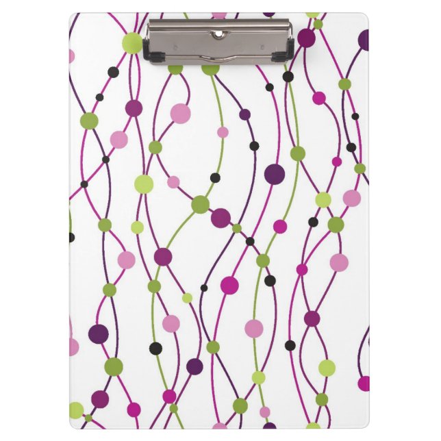 Multicolored dot background clipboard