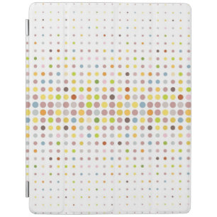 Multicolored dot background iPad smart cover