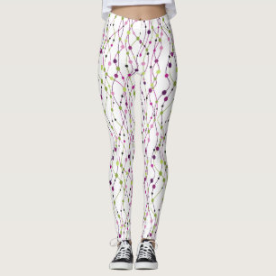 Multicolored dot background leggings