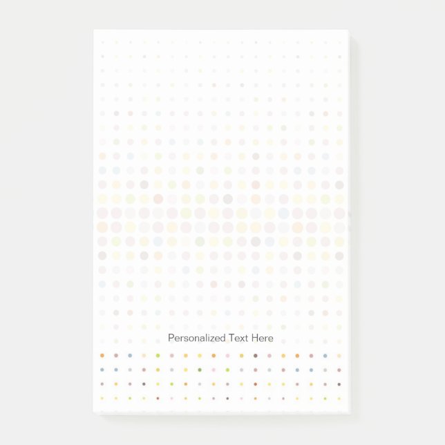 Multicolored dot background post-it notes (Front)
