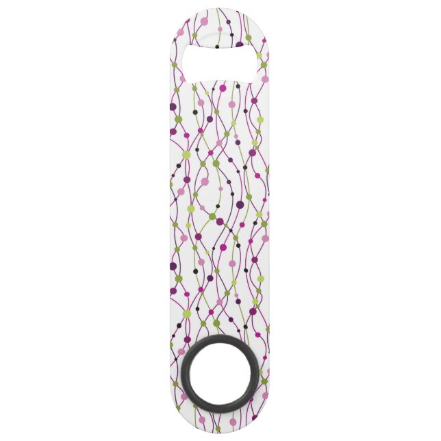 Multicolored dot background speed bottle opener (Front)