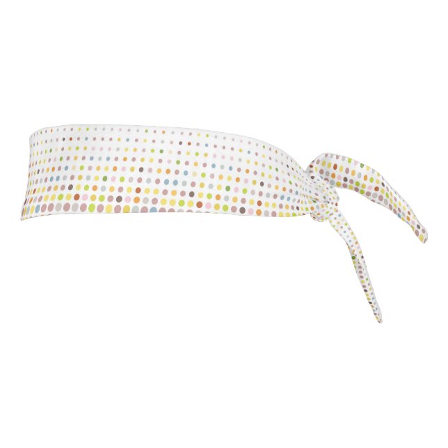 Multicolored dot background tie headband (Rotate 90)