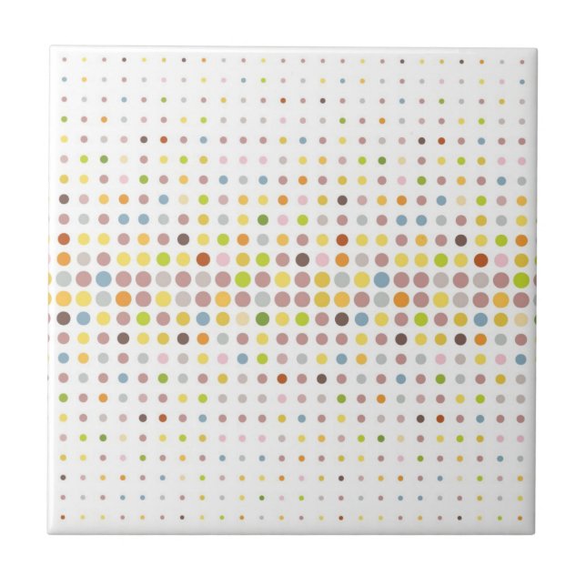 Multicolored dot background tile (Front)