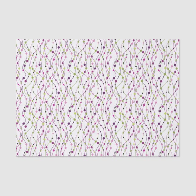 Multicolored dot background tissue paper (Front)