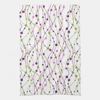 Multicolored dot background towel