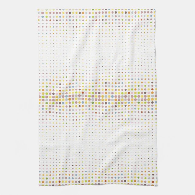 Multicolored dot background towel (Vertical)