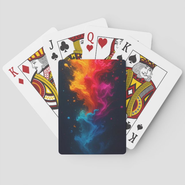 Multicolored Fire Cards (Back)