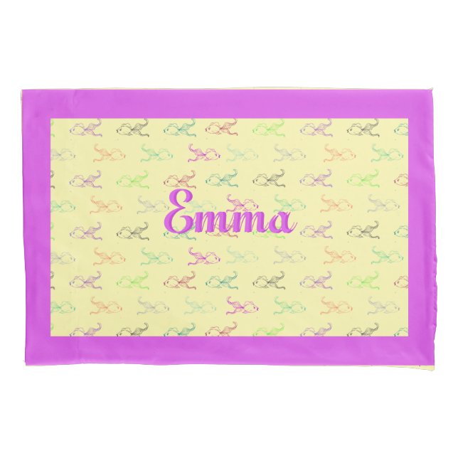 Multicolored Fish Pillow Case (Front)
