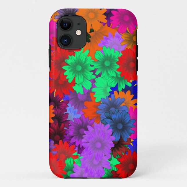 Multicolored floral Case-Mate iPhone case (Back)