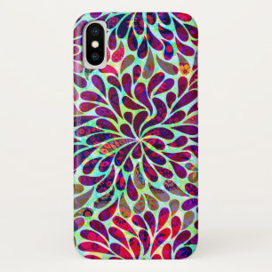 Multicolored Floral Design iPhone X Case
