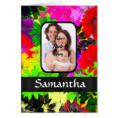 Multicolored floral photo background (Front)