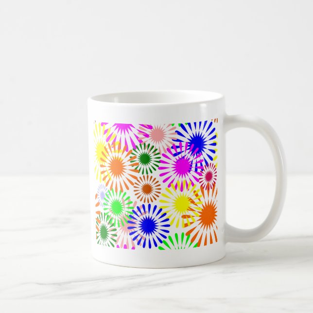Multicolored Flowers Coffee Mug (Right)