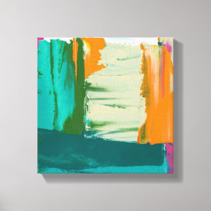 Multicolored Free Expression Painting Canvas Print