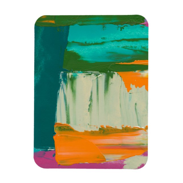 Multicolored Free Expression Painting Magnet (Vertical)