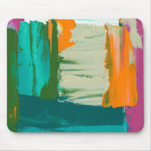 Multicolored Free Expression Painting Mouse Pad