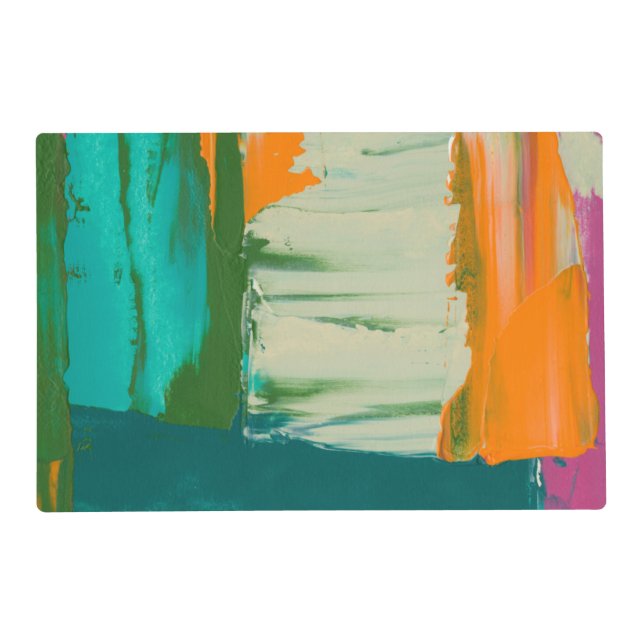 Multicolored Free Expression Painting Placemat (Front)