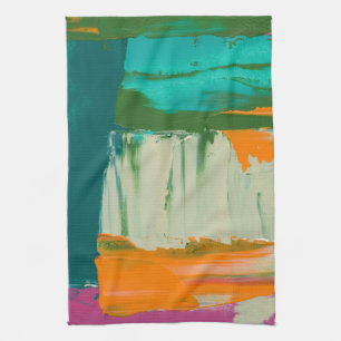 Multicolored Free Expression Painting Towel