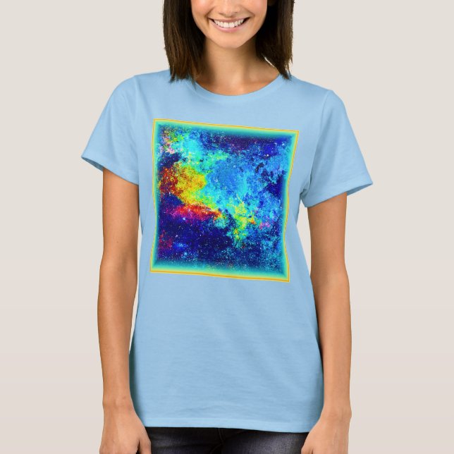  Multicolored Galaxy Design. Buy Now T-Shirt (Front)